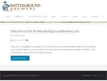 Tablet Screenshot of battlegroundbrewers.com